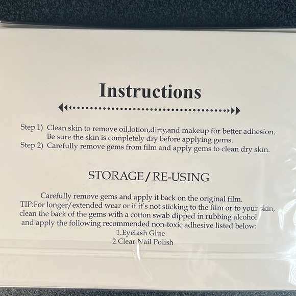 Colorful Iridescent Face Rhinestone Crystal Stickers - Picture 5 of 5